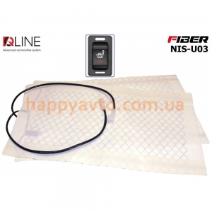 Встраиваемый подогрев сидений QLine Fiber NIS-U03 (1 сидение)
